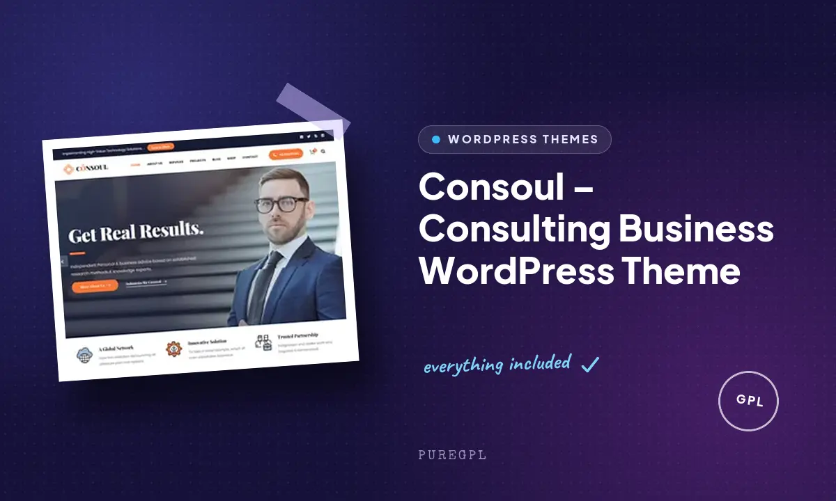 Consoul – Consulting Business WordPress Theme