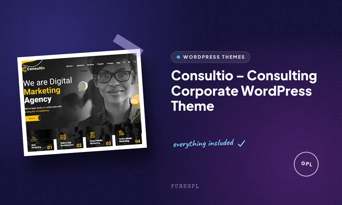 Consultio – Consulting Corporate WordPress Theme