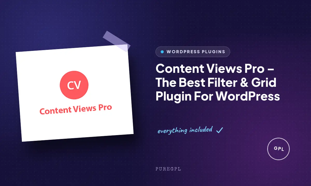 Content Views Pro – The Best Filter & Grid Plugin For WordPress