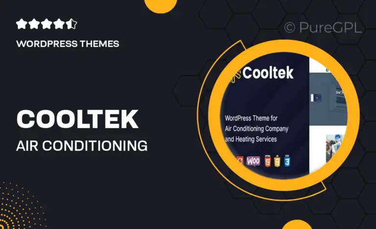 cooltek air conditioning services wordpress theme