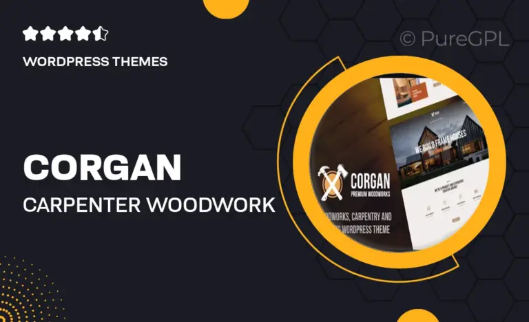 corgan carpenter woodwork carpentry wordpress theme