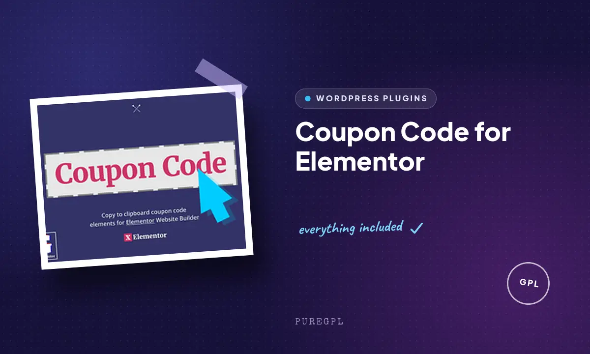 Coupon Code for Elementor