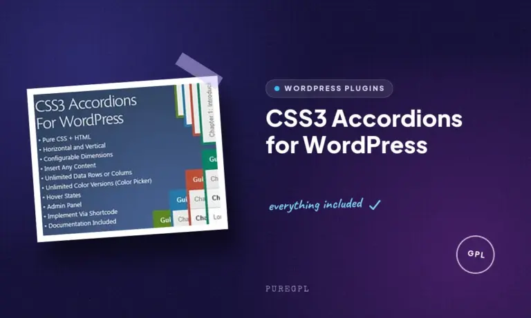 css3 accordions for wordpress