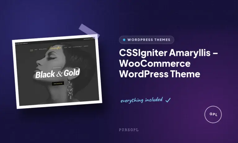 cssigniter amaryllis woocommerce wordpress theme