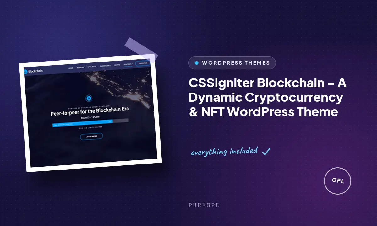 Blockchain – A Dynamic Cryptocurrency & NFT WordPress Theme