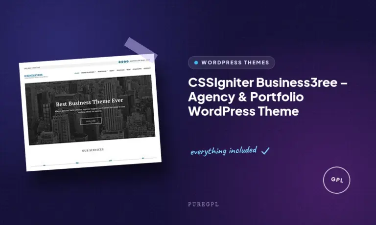cssigniter business3ree agency portfolio wordpress theme
