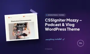 cssigniter mozzy podcast vlog wordpress theme