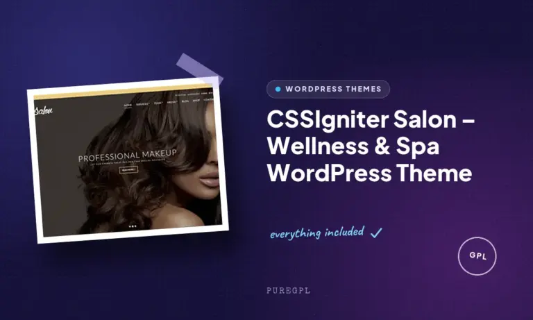cssigniter salon wellness spa wordpress theme
