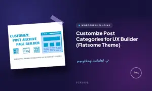 customize post categories for ux builder flatsome theme