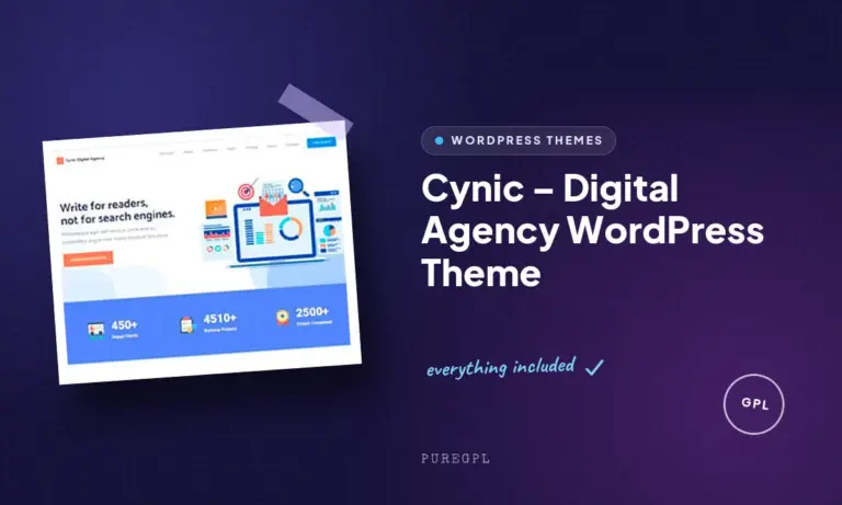 cynic digital agency wordpress theme