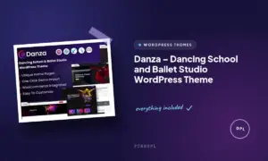 danza dancing school and ballet studio wordpress theme