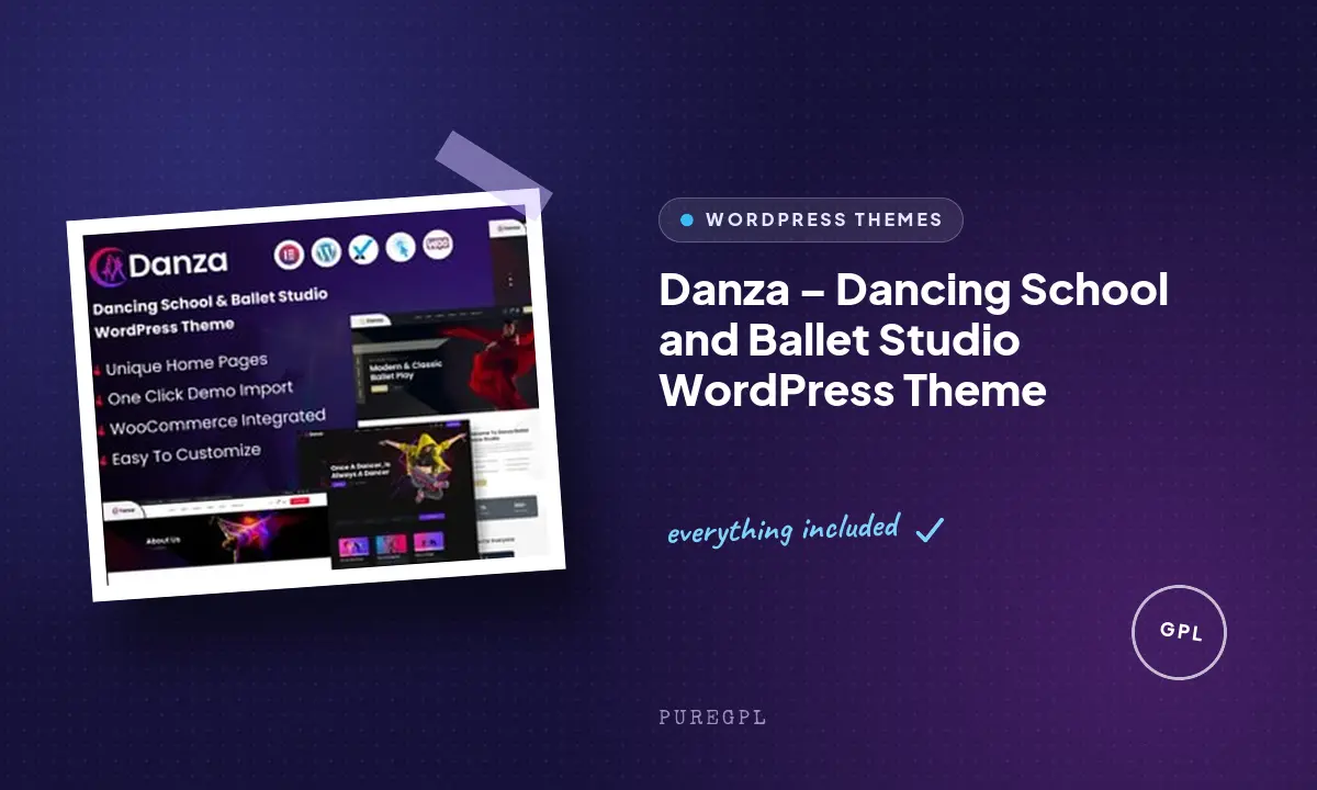 Danza – Dancing School and Ballet Studio WordPress Theme