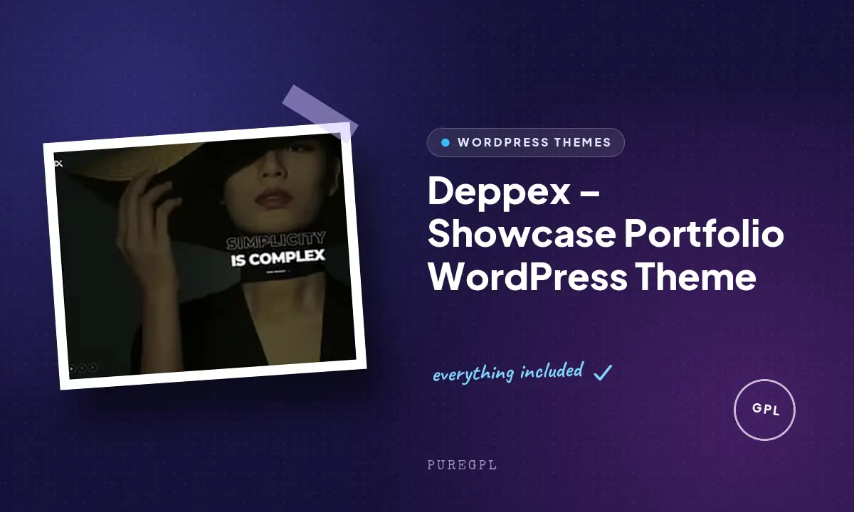 Deppex – Showcase Portfolio WordPress Theme