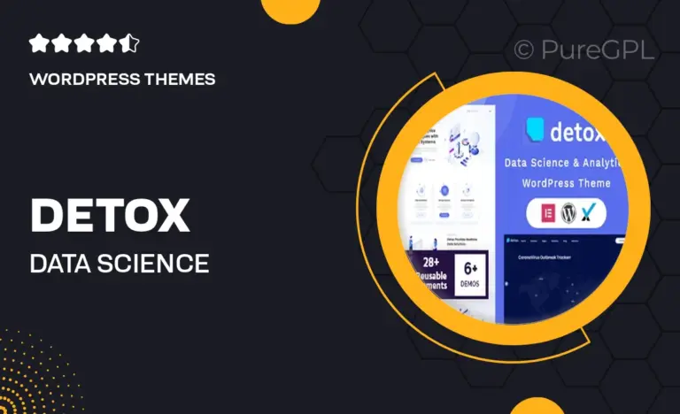 detox data science analytics wordpress theme