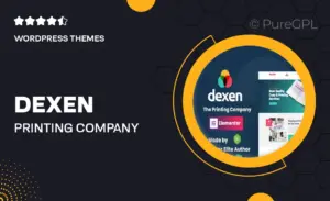 Dexen – Printing Company WordPress Theme