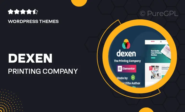 dexen printing company wordpress theme