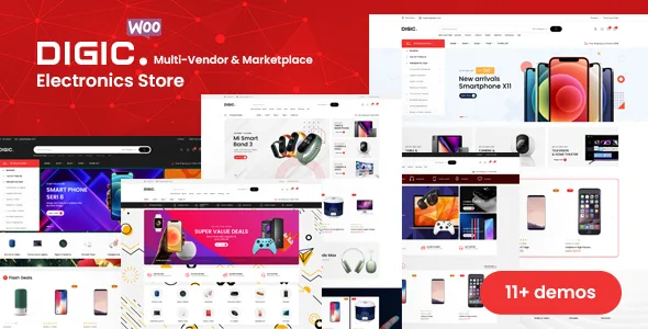digic electronics store woocommerce theme 1