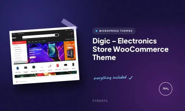 digic electronics store woocommerce theme
