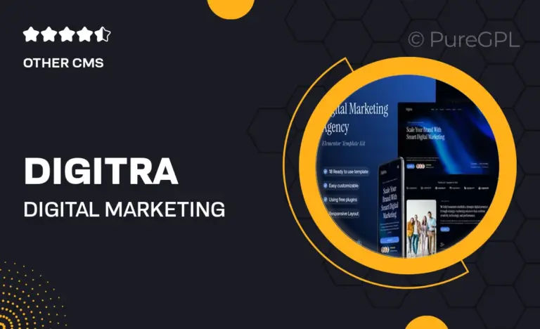 digitra digital marketing agency elementor template kit