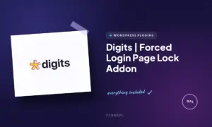 digits forced login page lock addon