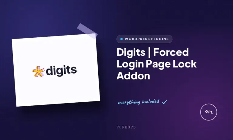 digits forced login page lock addon