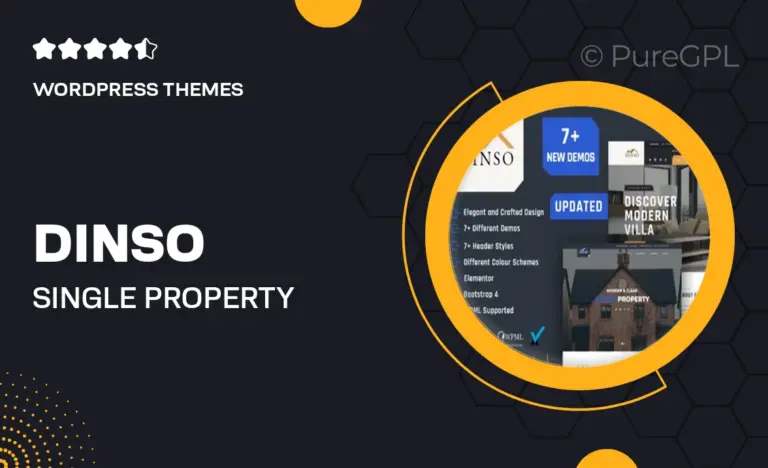 dinso single property apartment wordpress theme