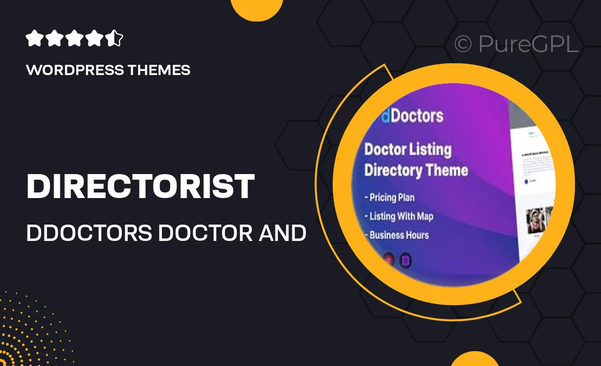 Directorist | dDoctors – Doctor and Hospital Directory WordPress Theme