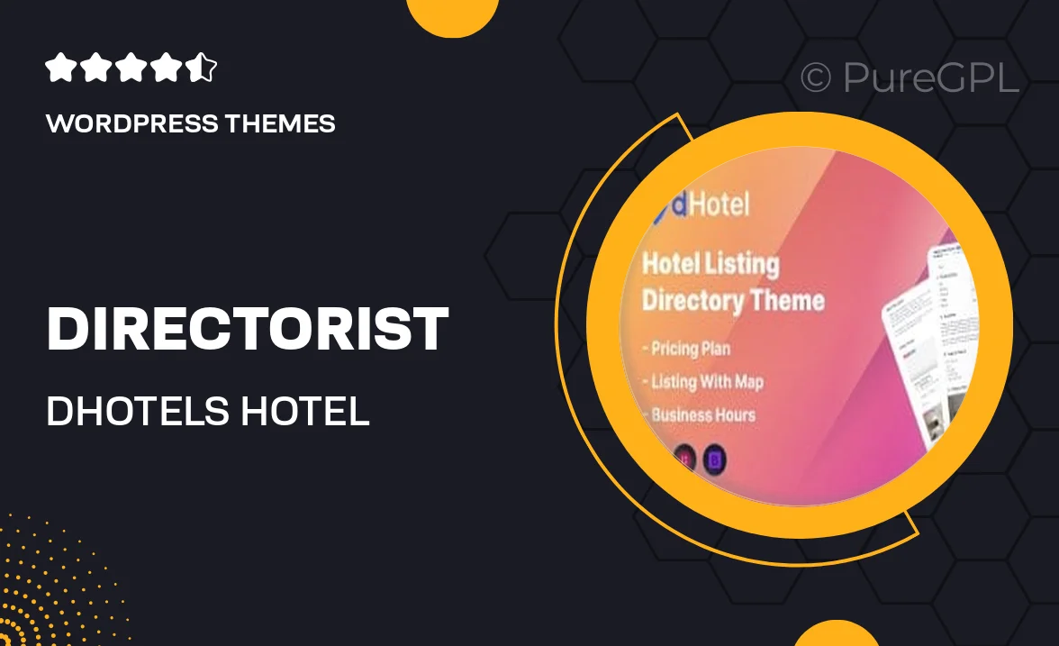 Directorist | dHotels – Hotel Directory WordPress Theme