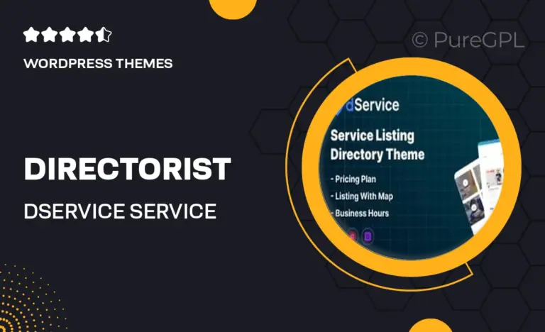 directorist dservice service wordpress directory theme