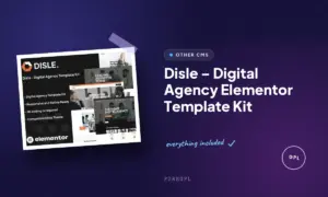 disle digital agency elementor template kit