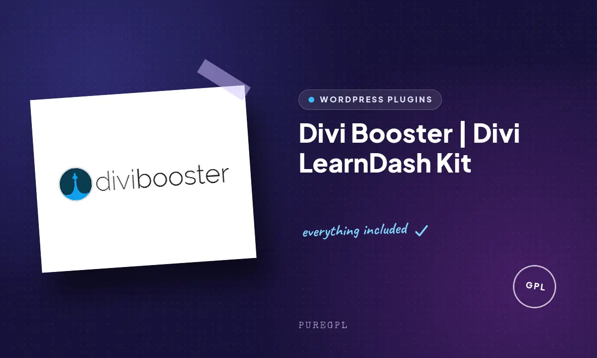 Divi Booster | Divi LearnDash Kit