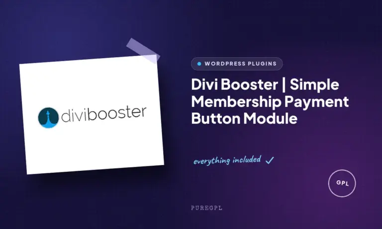 divi booster simple membership payment button module