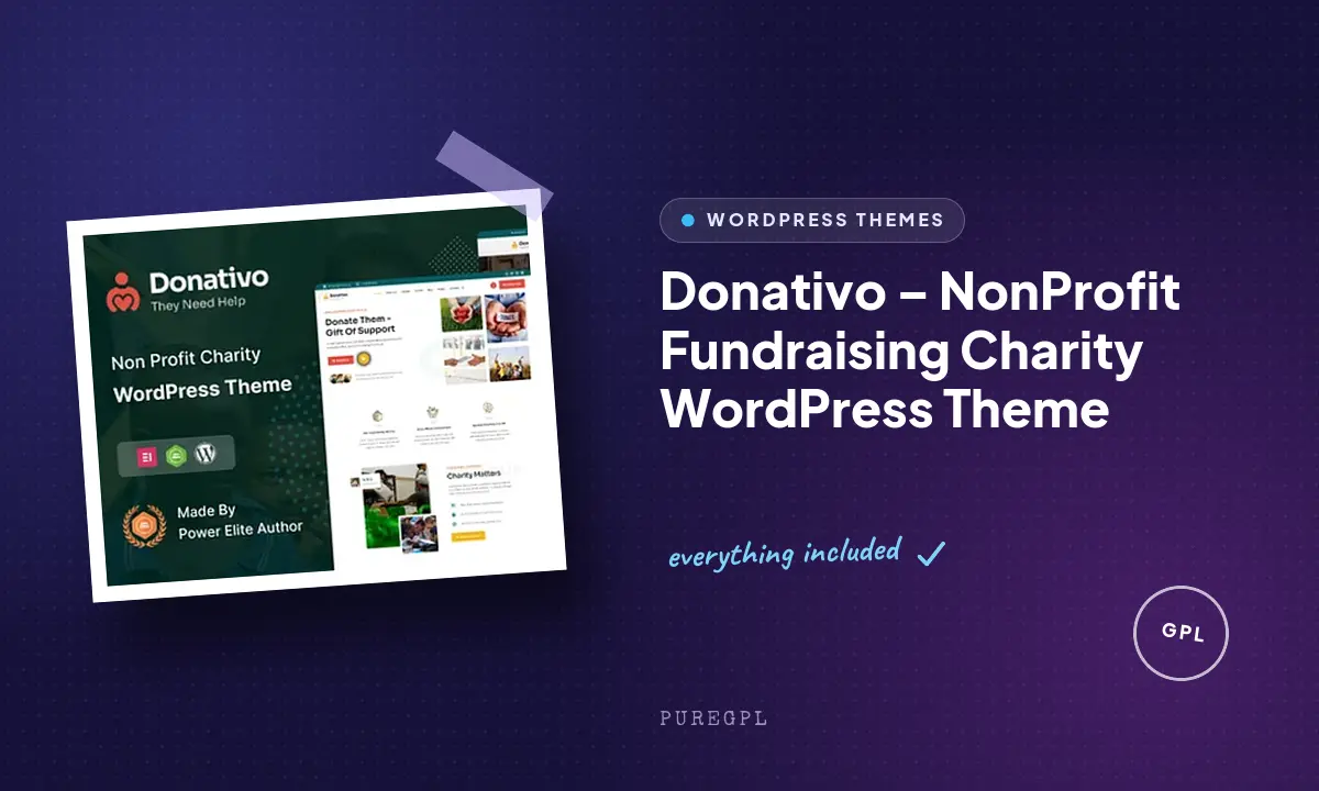 Donativo – NonProfit Fundraising Charity WordPress Theme
