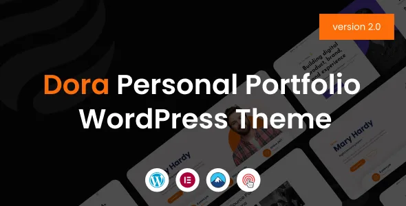 dora personal portfolio wordpress theme 1