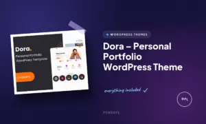 dora personal portfolio wordpress theme