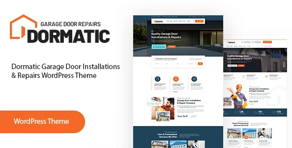 dormatic garage door repair wordpress theme 1