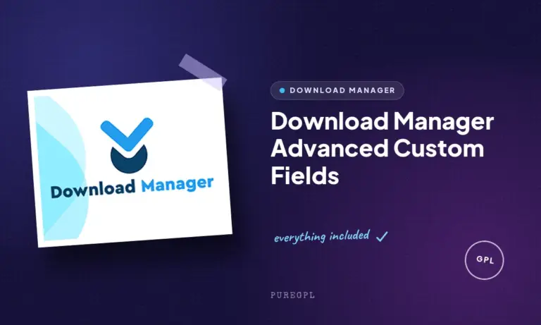 download manager advanced custom fields