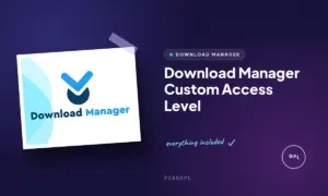 download manager custom access level