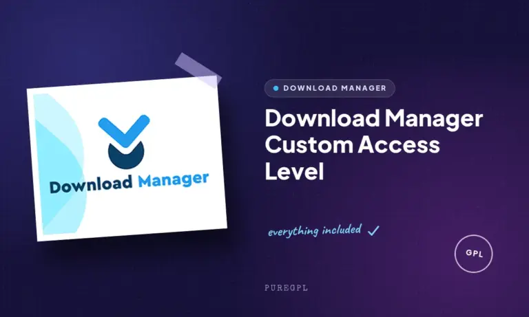 download manager custom access level
