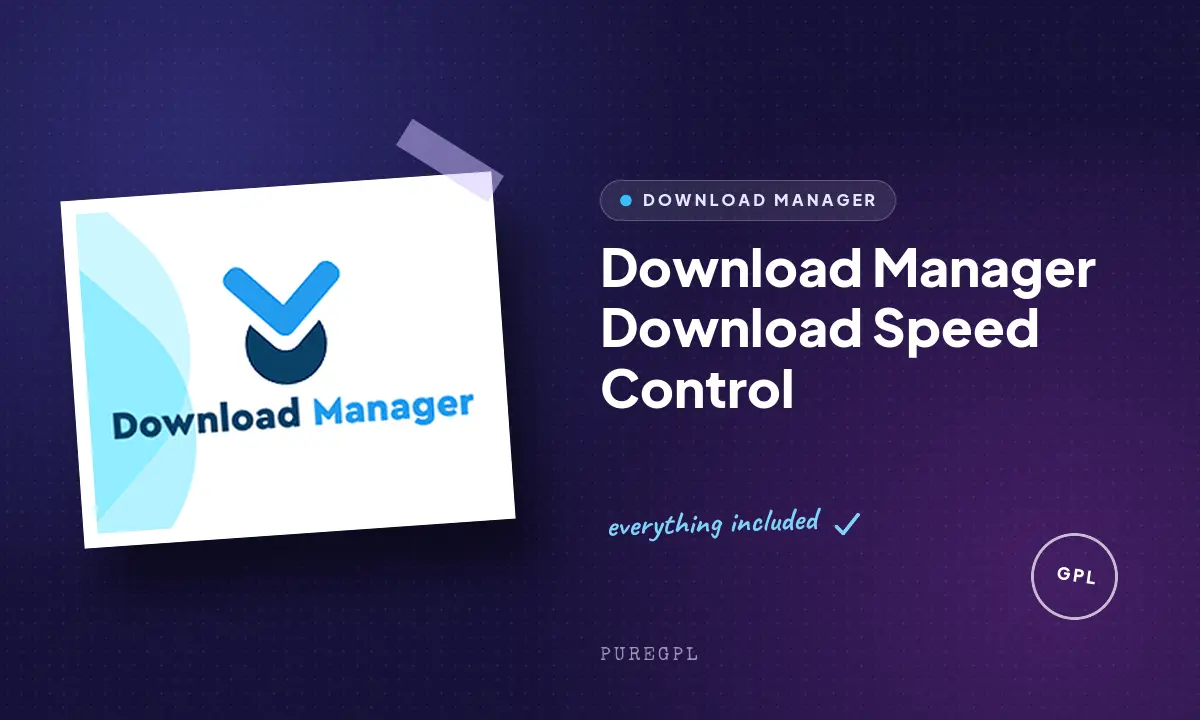 Download manager | Download Speed Control