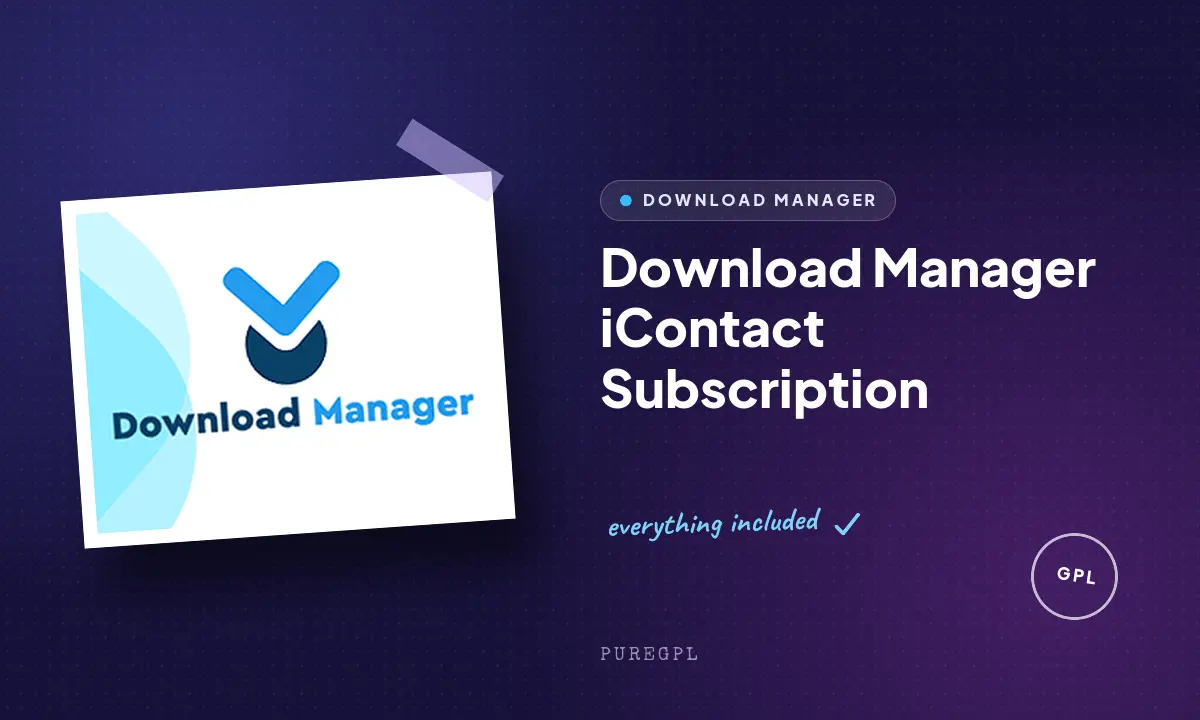 Download manager | iContact Subscription