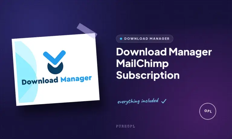 download manager mailchimp subscription