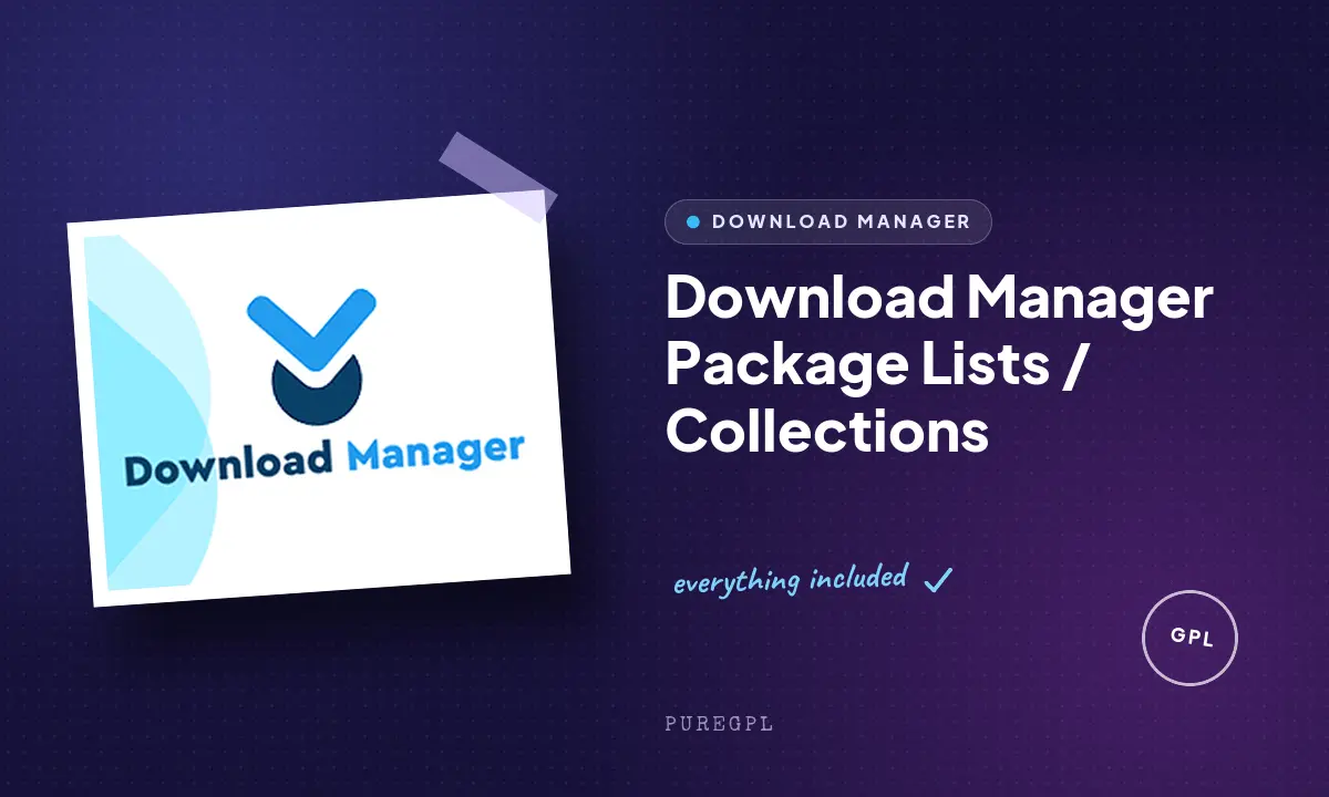 Download manager | Package Lists / Collections