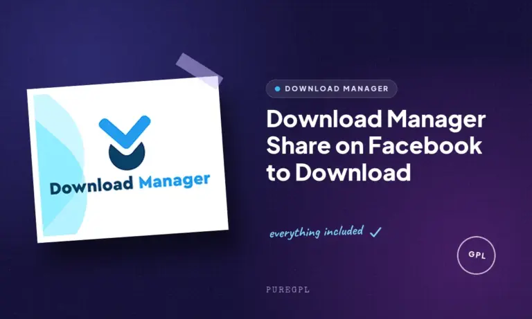 download manager share on facebook to download