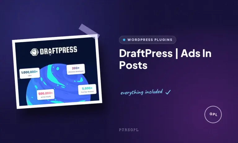 draftpress ads in posts