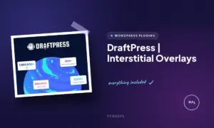 draftpress interstitial overlays