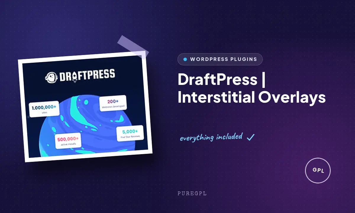 DraftPress | Interstitial Overlays