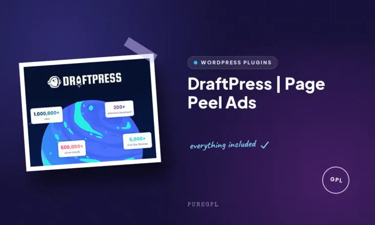 draftpress page peel ads