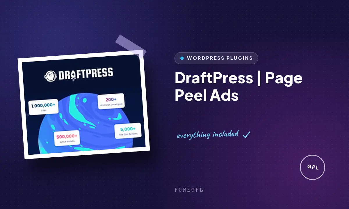 DraftPress | Page Peel Ads