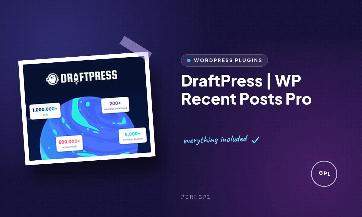 DraftPress | WP Recent Posts Pro